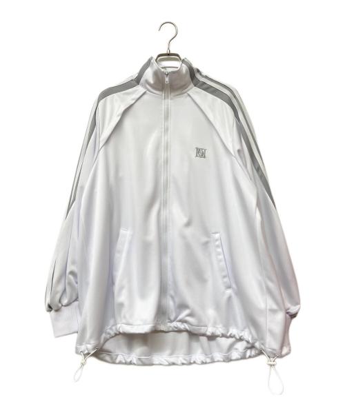 neith.（ネイス）neith. (ネイス) ANGLED SHAPE TRACK JACKET ホワイト サイズ:Fの古着・服飾アイテム