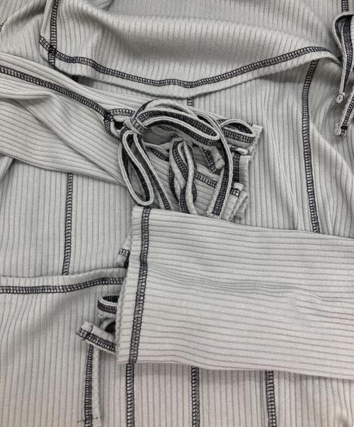 Candy Stripper（キャンディーストリッパー）Candy Stripper (キャンディーストリッパー) PATCH AND DARN ドレス グレー サイズ:2の古着・服飾アイテム