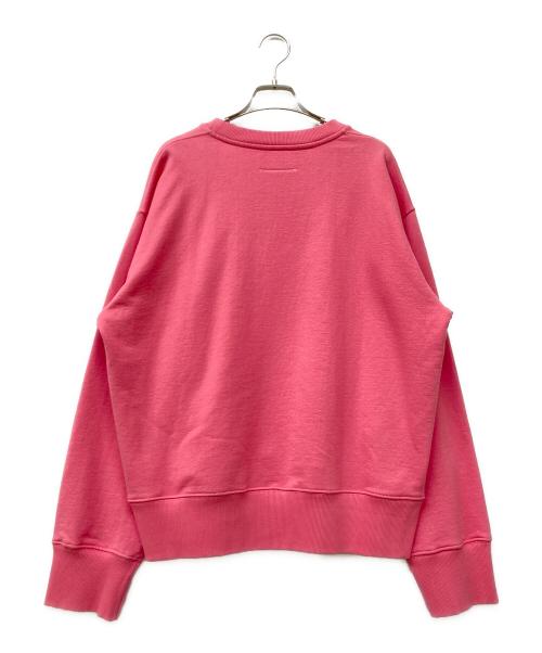 MM6 Maison Margiela（エムエムシックスメゾンマルジェラ）MM6 Maison Margiela (エムエムシックスメゾンマルジェラ) ロゴエンブロイダリースウェット ピンク サイズ:Sの古着・服飾アイテム