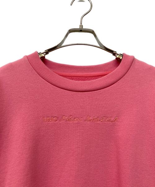 MM6 Maison Margiela（エムエムシックスメゾンマルジェラ）MM6 Maison Margiela (エムエムシックスメゾンマルジェラ) ロゴエンブロイダリースウェット ピンク サイズ:Sの古着・服飾アイテム