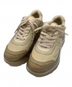 SHOES53045シューズ53045）の古着「バンプエアー スニーカー」｜ベージュ