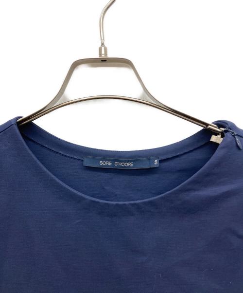 SOFIE D'HOORE（ソフィードール）SOFIE D'HOORE (ソフィードール) サイドプリーツワンピース ブルー サイズ:36の古着・服飾アイテム