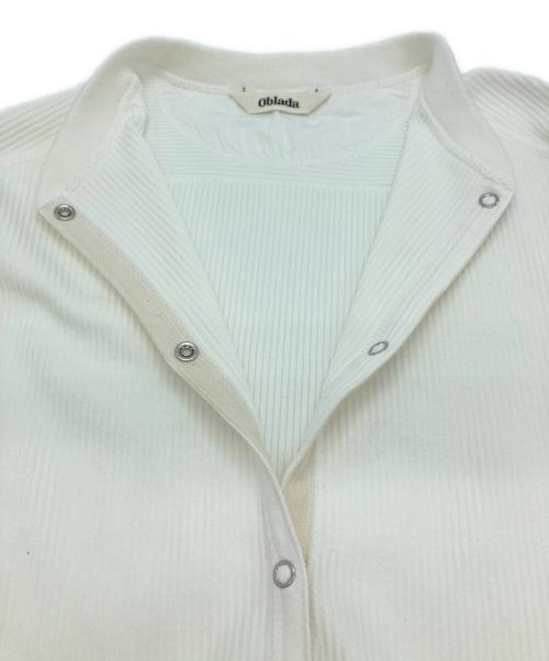 Oblada（オブラダ）Oblada (オブラダ) TINY CARDIGAN ホワイト サイズ: OSの古着・服飾アイテム