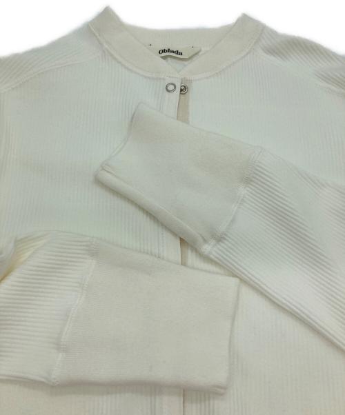 Oblada（オブラダ）Oblada (オブラダ) TINY CARDIGAN ホワイト サイズ: OSの古着・服飾アイテム