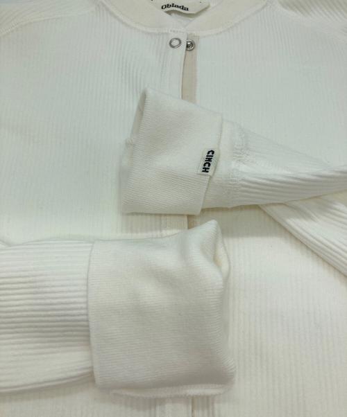 Oblada（オブラダ）Oblada (オブラダ) TINY CARDIGAN ホワイト サイズ: OSの古着・服飾アイテム