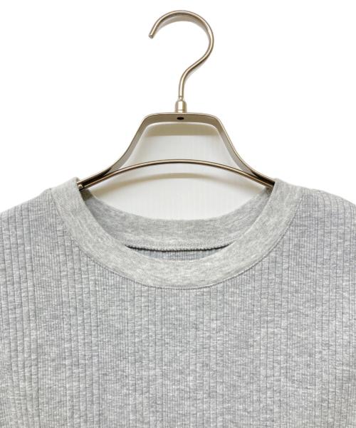 m.u Japoness（エムユー）m.u Japoness (エムユー) Random Rib Bodysuit ライトグレー サイズ:-の古着・服飾アイテム