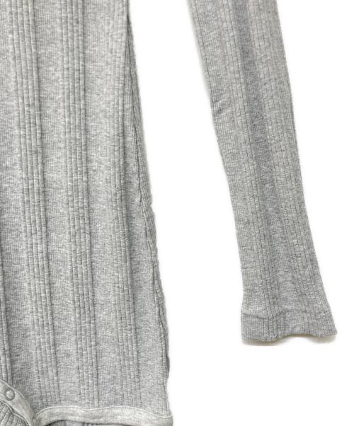 m.u Japoness（エムユー）m.u Japoness (エムユー) Random Rib Bodysuit ライトグレー サイズ:-の古着・服飾アイテム