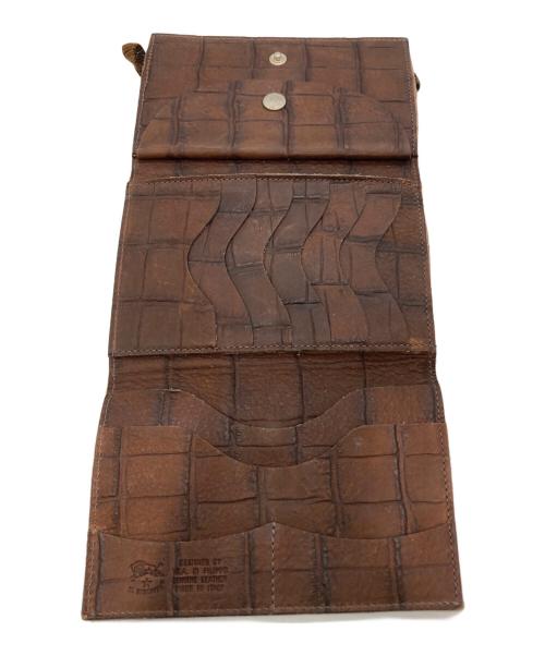 IL BISONTE（イル ビゾンテ）IL BISONTE (イル ビゾンテ) 3つ折りレザー財布 ブラウンの古着・服飾アイテム