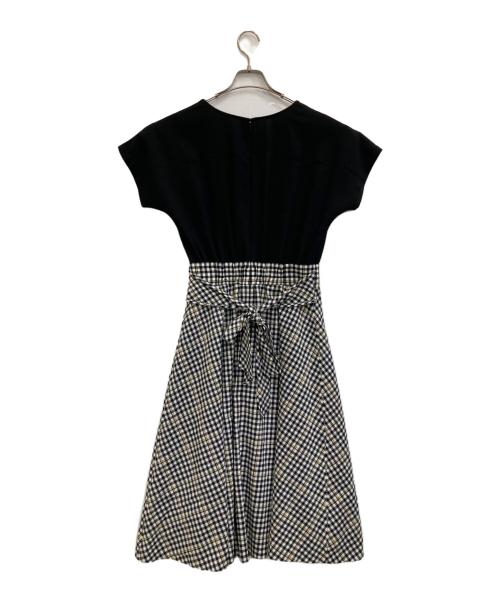 BLUE LABEL CRESTBRIDGE（ブルーレーベルクレストブリッジ）BLUE LABEL CRESTBRIDGE (ブルーレーベルクレストブリッジ) ドッキングワンピース ブラック サイズ:38の古着・服飾アイテム