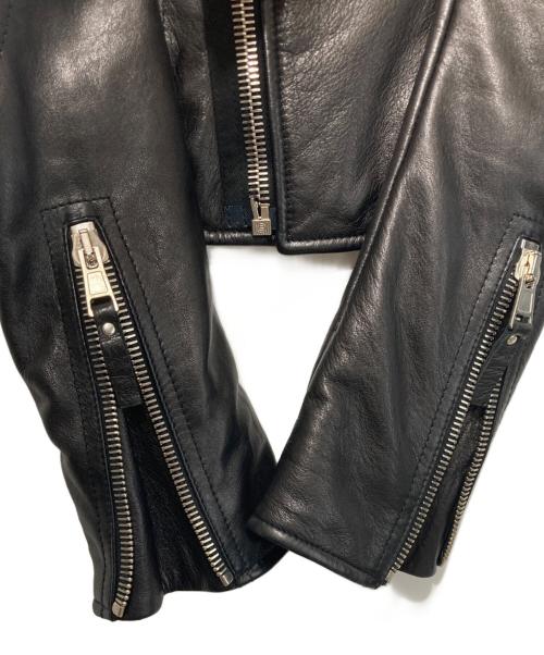 BALENCIAGA（バレンシアガ）BALENCIAGA (バレンシアガ) レザーライダースジャケット ブラック サイズ:34の古着・服飾アイテム