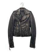 BALENCIAGAバレンシアガ）の古着「レザーライダースジャケット」｜ブラック