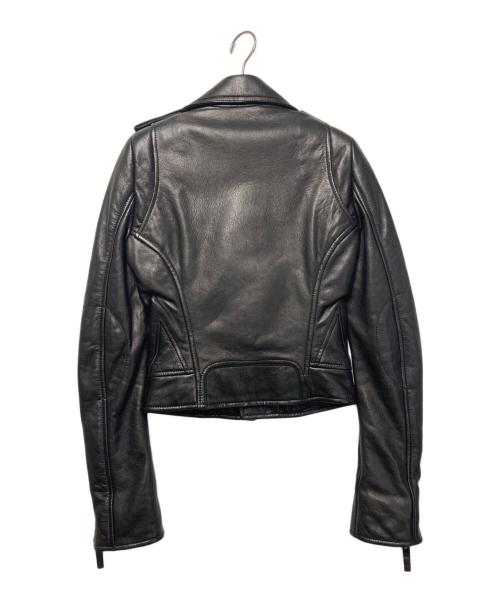 BALENCIAGA（バレンシアガ）BALENCIAGA (バレンシアガ) レザーライダースジャケット ブラック サイズ:34の古着・服飾アイテム