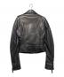 BALENCIAGA (バレンシアガ) レザーライダースジャケット ブラック サイズ:34：45000円