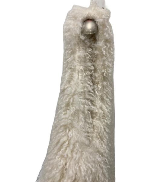 MIESROHE（ミースロエ）MIESROHE (ミースロエ) シャギーベスト アイボリー サイズ:Freeの古着・服飾アイテム