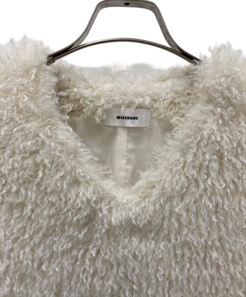 MIESROHE（ミースロエ）MIESROHE (ミースロエ) シャギーベスト アイボリー サイズ:Freeの古着・服飾アイテム