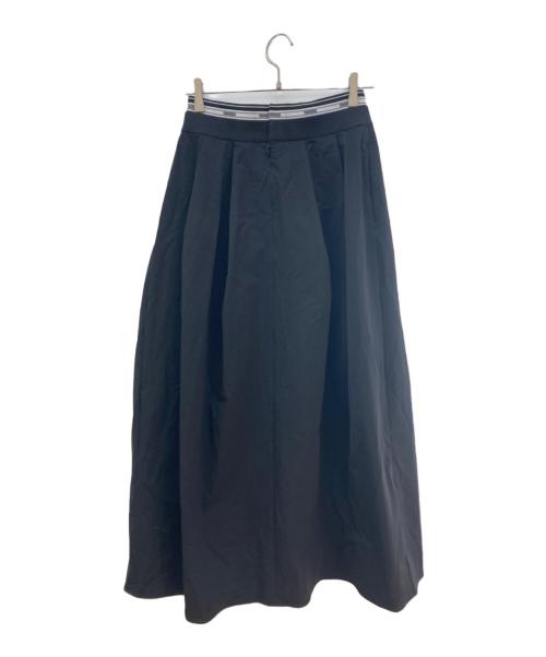 Adam et Rope（アダム エ ロペ）Adam et Rope (アダム エ ロペ) ダブルベルトコクーンスカート ブラック サイズ:38の古着・服飾アイテム