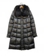 STANZA DOLCEスタンザドルチェ）の古着「ファー付きダウンコート」｜ブラック