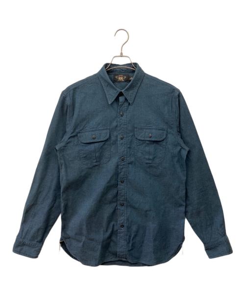 RRL（ダブルアールエル）RRL (ダブルアールエル) デニムワークシャツ インディゴ サイズ:Mの古着・服飾アイテム