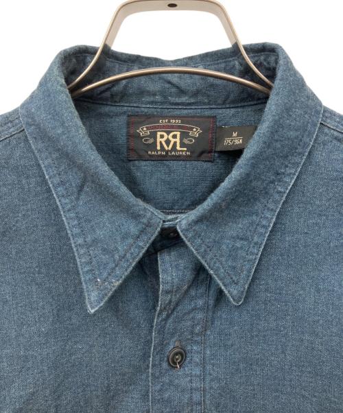 RRL（ダブルアールエル）RRL (ダブルアールエル) デニムワークシャツ インディゴ サイズ:Mの古着・服飾アイテム
