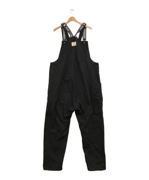 PUNK DRUNKERS（パンクドランカーズ）PUNK DRUNKERS (パンクドランカーズ) あいつ目オーバーオール ブラック サイズ:XLの古着・服飾アイテム