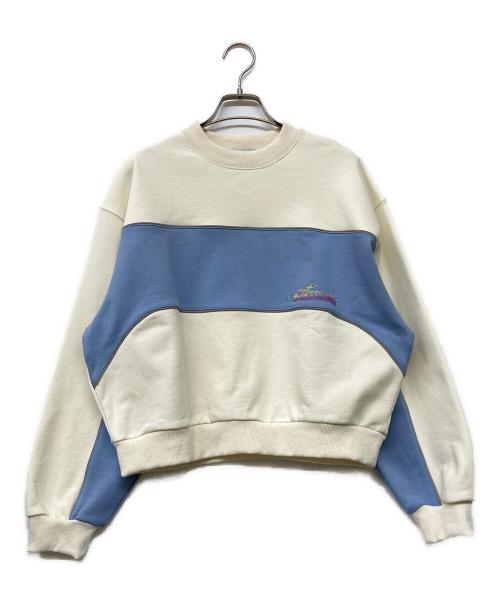 atmos pink（アトモスピンク）atmos pink (アトモスピンク) Reflector Line Sweatshirt アイボリー サイズ:FREEの古着・服飾アイテム