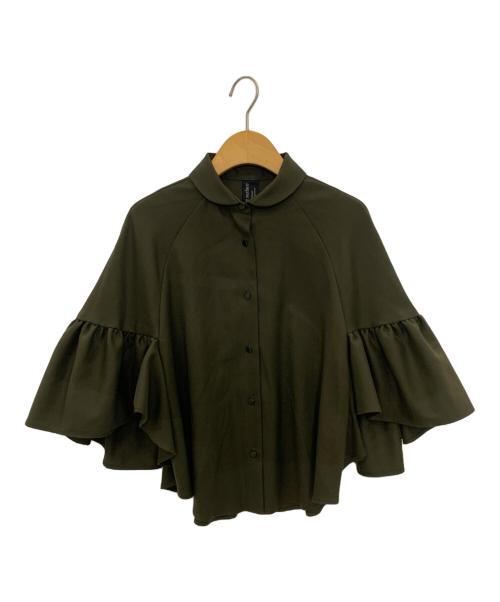 support surface（サポートサーフェス）support surface (サポートサーフェス) ラッフルスリーブシャツ オリーブ サイズ:1の古着・服飾アイテム