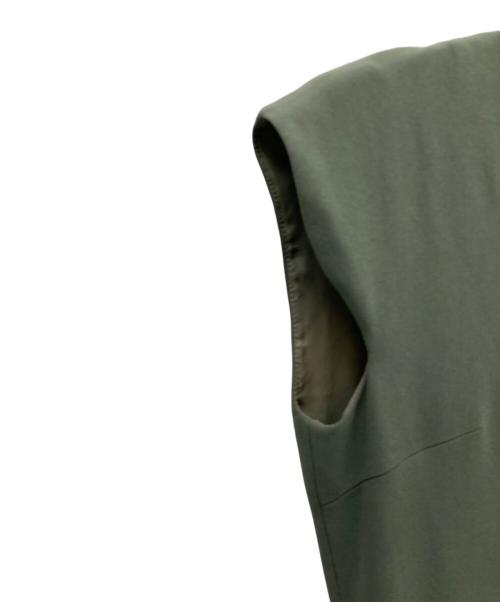 Arobe（アローブ）Arobe (アローブ) 総裏地 エンブロイダリーレース レイヤード ワンピース グリーン サイズ:2の古着・服飾アイテム