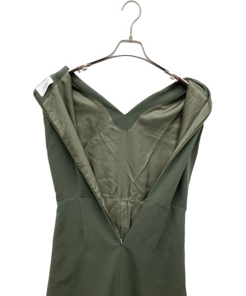 Arobe（アローブ）Arobe (アローブ) 総裏地 エンブロイダリーレース レイヤード ワンピース グリーン サイズ:2の古着・服飾アイテム