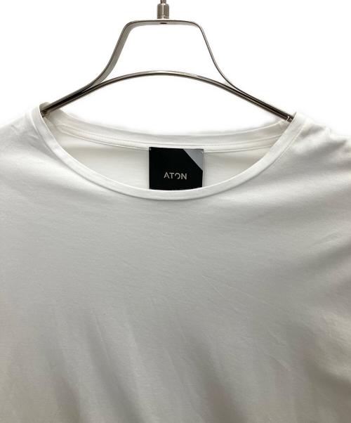 ATON（エイトン）ATON (エイトン) SUVIN ROUND HEM Tシャツ ホワイト サイズ:SIZE 2の古着・服飾アイテム