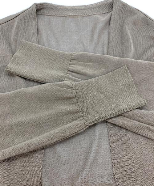 DEUXIEME CLASSE（ドゥーズィエム クラス）DEUXIEME CLASSE (ドゥーズィエム クラス) Shake code Vネックロングカーディガン ブラウン サイズ:FREEの古着・服飾アイテム