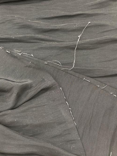 AP STUDIO（エーピーストゥディオ）AP STUDIO (エーピーストゥディオ) サテンギャザースカート ブラック サイズ:FREEの古着・服飾アイテム