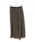 AP STUDIO（エーピーストゥディオ）の古着「サテンギャザースカート」｜カーキ