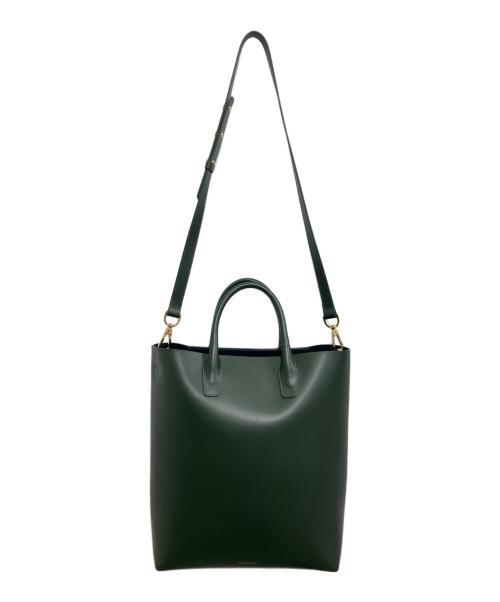 MANSUR GAVRIEL（マンサーガブリエル）MANSUR GAVRIEL (マンサーガブリエル) 2WAYレザートートバッグ モスグリーンの古着・服飾アイテム