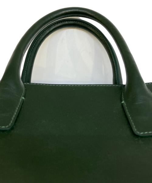 MANSUR GAVRIEL（マンサーガブリエル）MANSUR GAVRIEL (マンサーガブリエル) 2WAYレザートートバッグ モスグリーンの古着・服飾アイテム