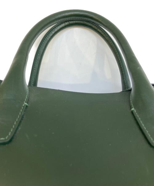 MANSUR GAVRIEL（マンサーガブリエル）MANSUR GAVRIEL (マンサーガブリエル) 2WAYレザートートバッグ モスグリーンの古着・服飾アイテム