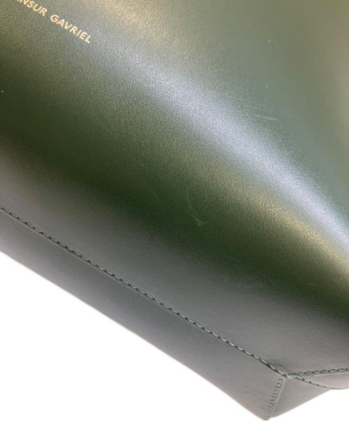 MANSUR GAVRIEL（マンサーガブリエル）MANSUR GAVRIEL (マンサーガブリエル) 2WAYレザートートバッグ モスグリーンの古着・服飾アイテム