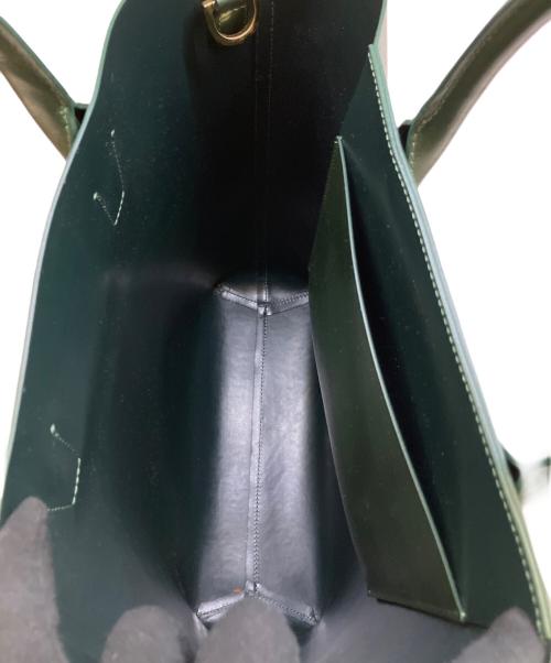 MANSUR GAVRIEL（マンサーガブリエル）MANSUR GAVRIEL (マンサーガブリエル) 2WAYレザートートバッグ モスグリーンの古着・服飾アイテム