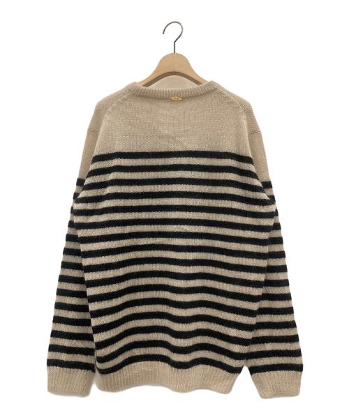 MUSE de Deuxieme Classe（ミューズ ドゥーズィエム クラス）MUSE de Deuxieme Classe (ミューズ ドゥーズィエム クラス) MOHAIR プルオーバー ベージュ×ブラック サイズ:-の古着・服飾アイテム