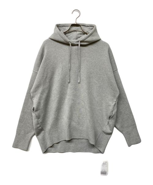 MUSE de Deuxieme Classe（ミューズ ドゥーズィエム クラス）MUSE de Deuxieme Classe (ミューズ ドゥーズィエム クラス) 24SS smooth TOP HOODY プルオーバー ライトグレー サイズ:FREEの古着・服飾アイテム