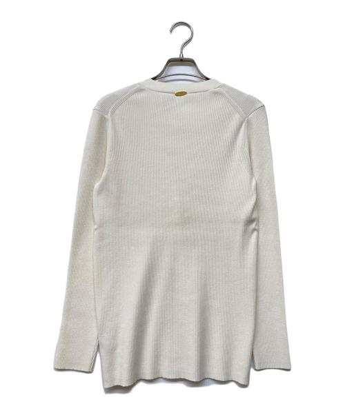 MUSE de Deuxieme Classe（ミューズ ドゥーズィエム クラス）MUSE de Deuxieme Classe (ミューズ ドゥーズィエム クラス) Diner B RIB カーディガン ホワイト サイズ:FREEの古着・服飾アイテム
