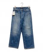 MADISON BLUEマディソンブルー）の古着「CRASHED SAROUEL デニム」｜インディゴ
