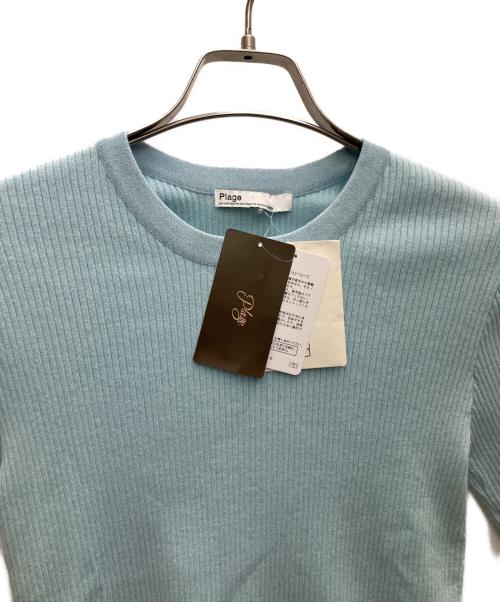 Plage（プラージュ）Plage (プラージュ) compact rib プルオーバー ブルー サイズ:SIZE Free 未使用品の古着・服飾アイテム