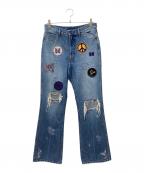 Needlesニードルズ）の古着「Assorted Patches Boot-Cut Jean」｜ブルー