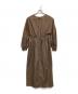 #Newans (ハッシュニュアンス) ウエストギャザーワンピース ブラウン サイズ:1 未使用品：6000円