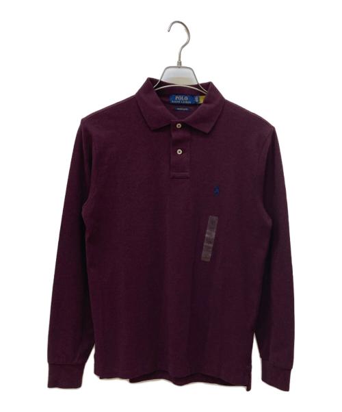 POLO RALPH LAUREN（ポロ・ラルフローレン）POLO RALPH LAUREN (ポロ・ラルフローレン) 長袖ポロシャツ バーガンディー サイズ:Sの古着・服飾アイテム
