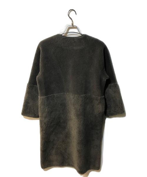 Enchainement（アンシェヌマン）Enchainement (アンシェヌマン) Faux Mouton Coat グレー サイズ:Freeの古着・服飾アイテム