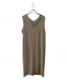 icB（アイシービー）の古着「ライトダブルクロス ジャンパースカート ワンピース　OPCYSA0920」｜ブラウン