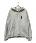stussyステューシー）の古着「シャドーマンプルオーバーパーカー」｜ライトグレー