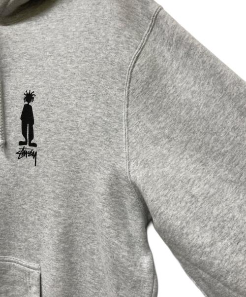 stussy（ステューシー）stussy (ステューシー) シャドーマンプルオーバーパーカー ライトグレー サイズ:Lの古着・服飾アイテム
