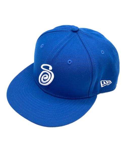 stussy（ステューシー）stussy (ステューシー) New Era (ニューエラ) CURLY S 59FIFTY ブルー サイズ:7 5/8の古着・服飾アイテム